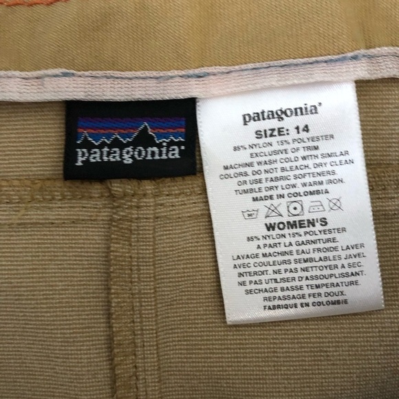 Vintage Patagonia tan nylon skirt size 14 - Picture 6 of 7